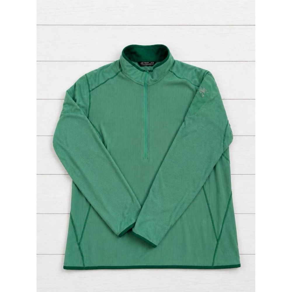 Arcteryx Delta LT Zip Polartec Fleece Jacket XL Mint Green Women Pullover